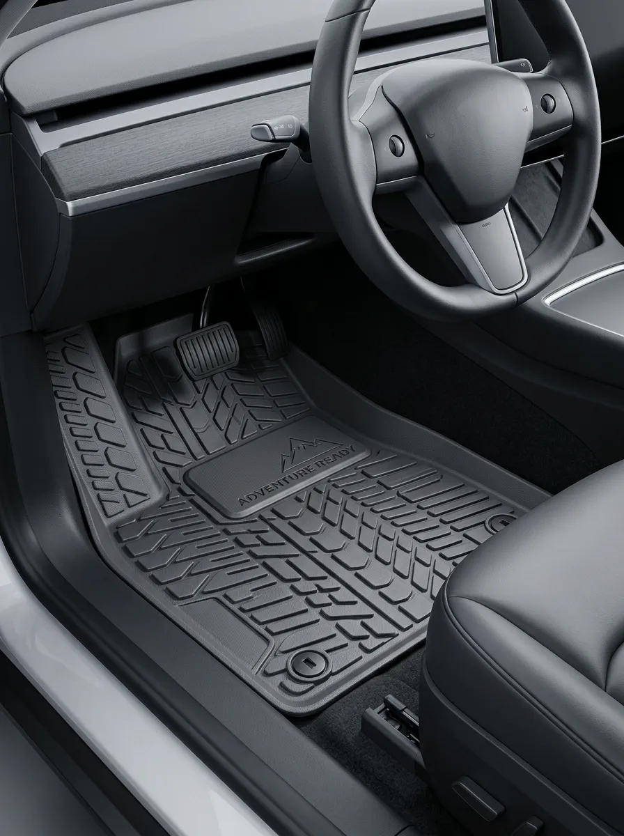 Mountain-Motif Floor Mats