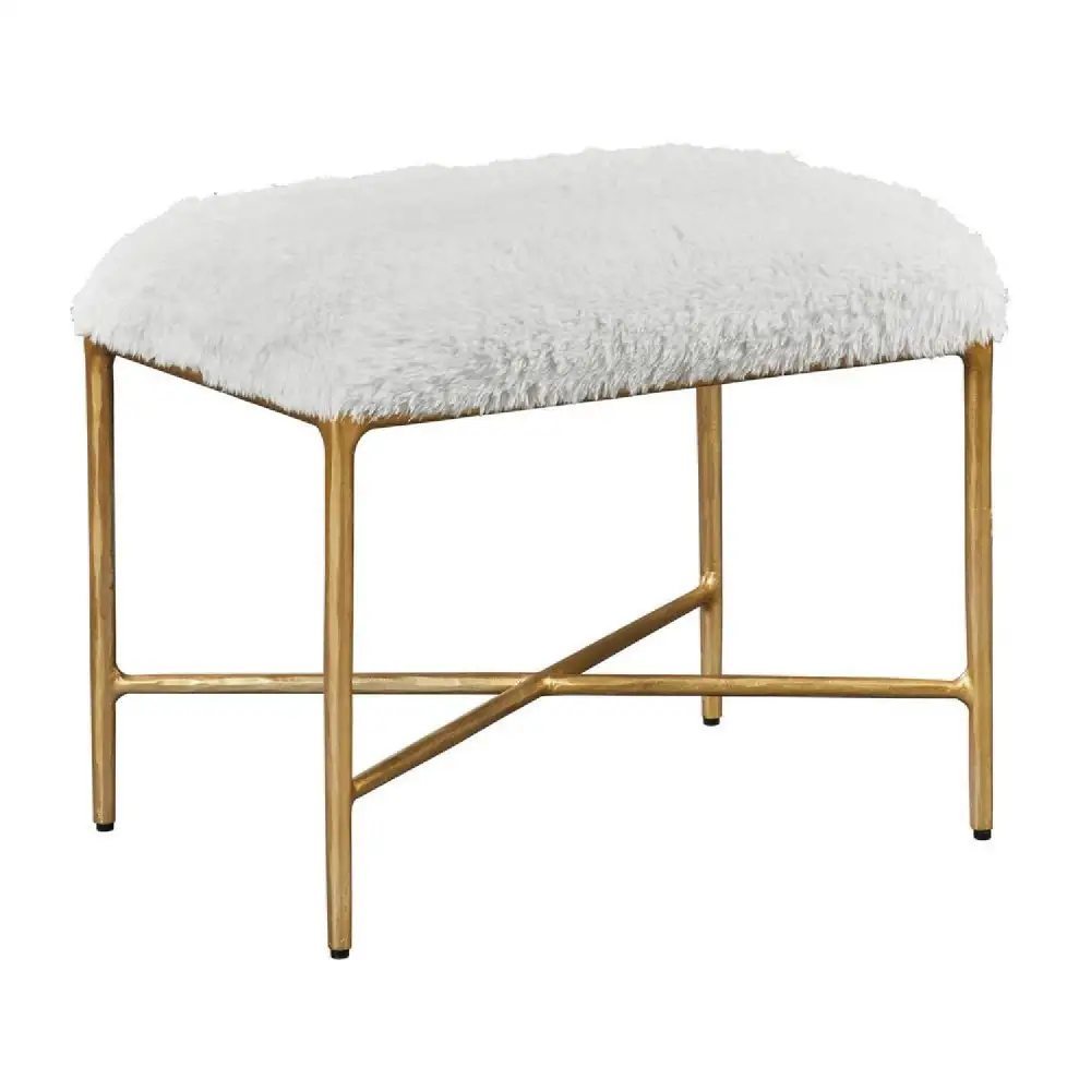 Sheepskin Accent Bench