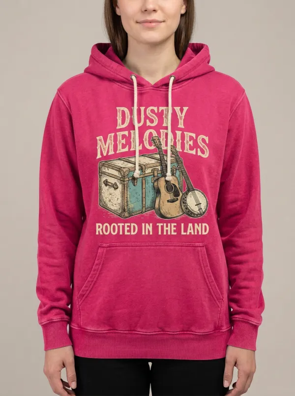 Acoustic Country Music Guitar Banjo Pullover Hoodie