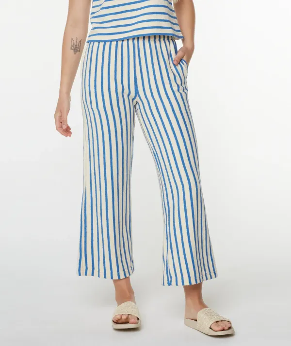 Jacquard Dye-Striped Nine-Inch Pants