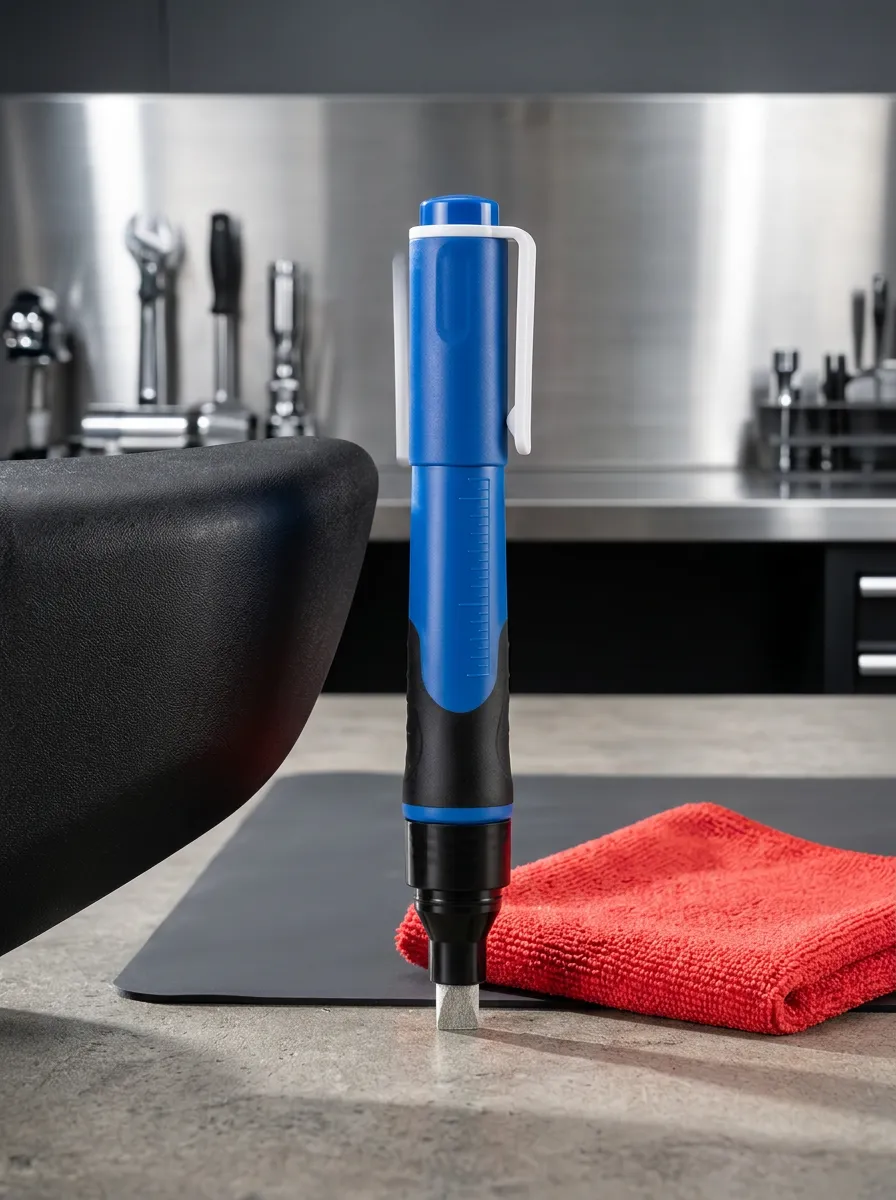 Blue Plastic Chrome Restoration Pen