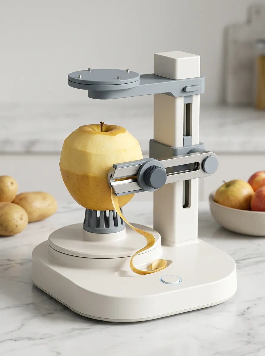 Kitchen Gadget Fruit Lover Automatic Rotating Printed Peeler