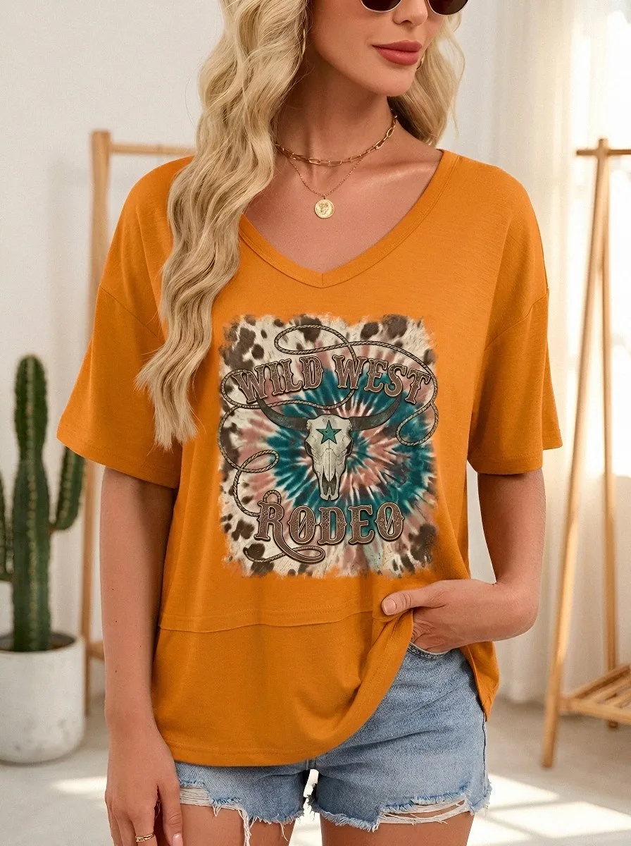 Western Rodeo Cow T-Shirt Classic