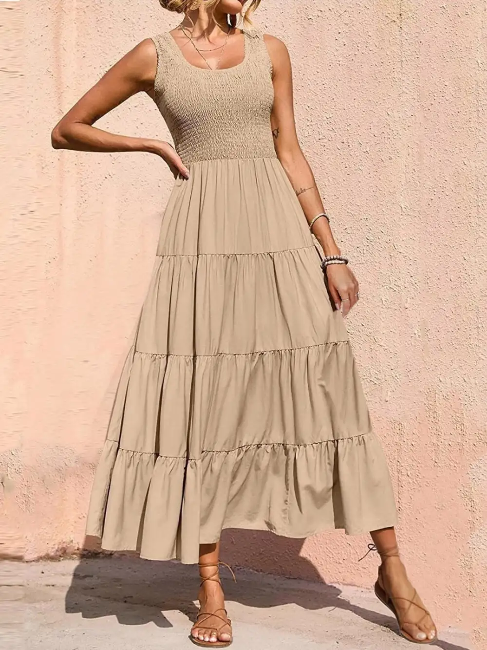 Classic Tiered Casual Dress
