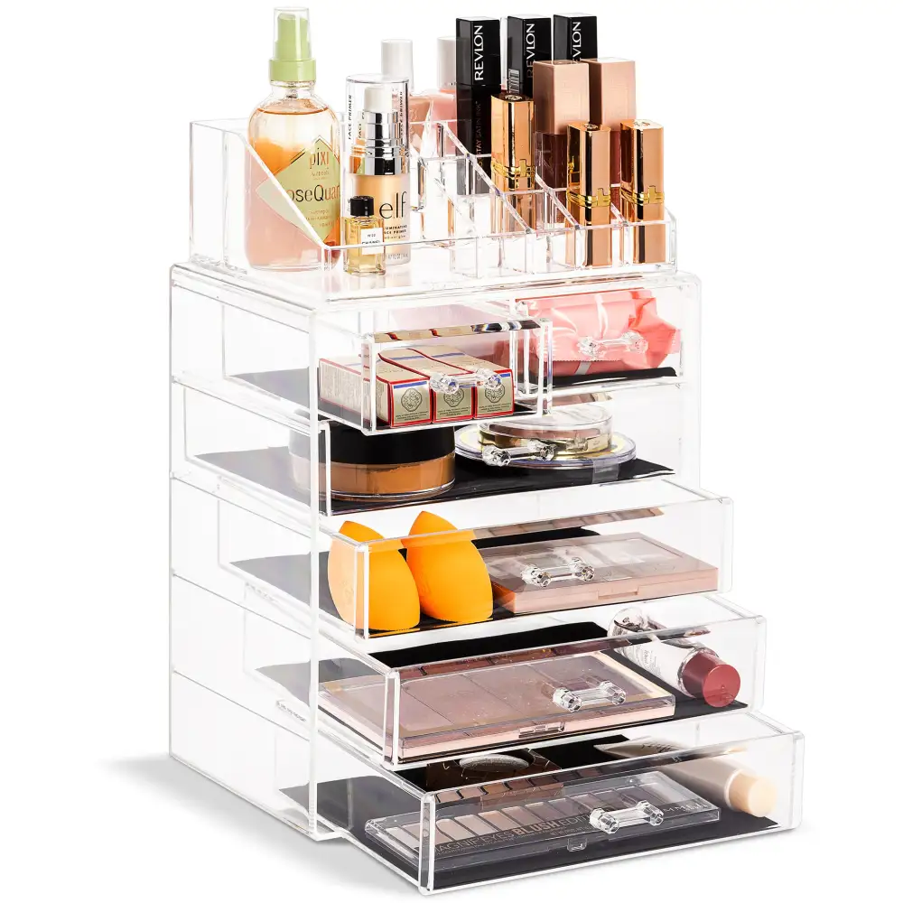 Makeup Organizer Set Tray Drawer