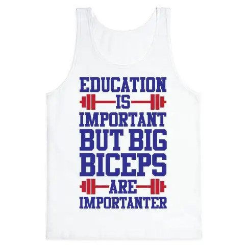 Biceps Humor Graphic Tank Top