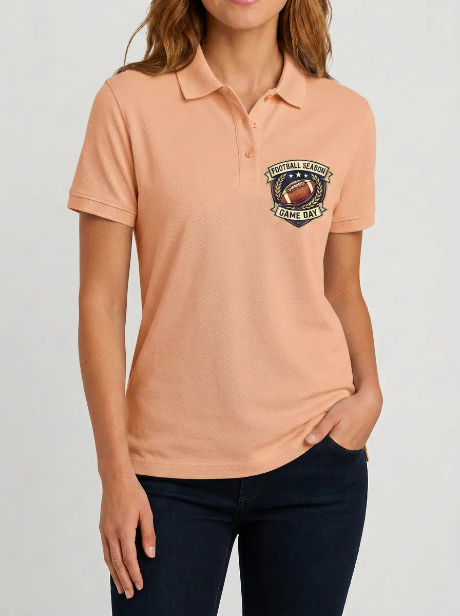 Football Inspired Casual Polo Shirt