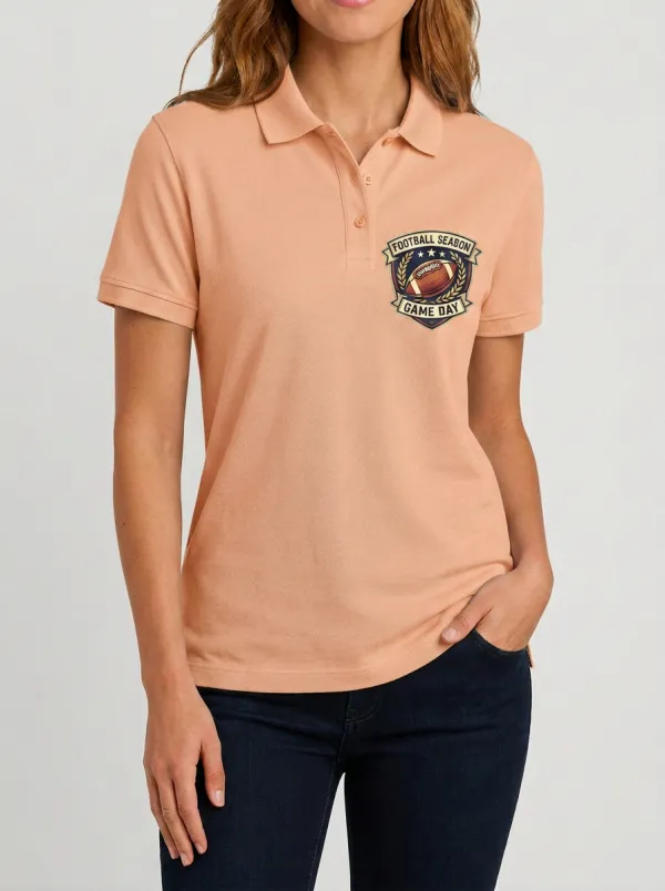 Football Inspired Casual Polo Shirt