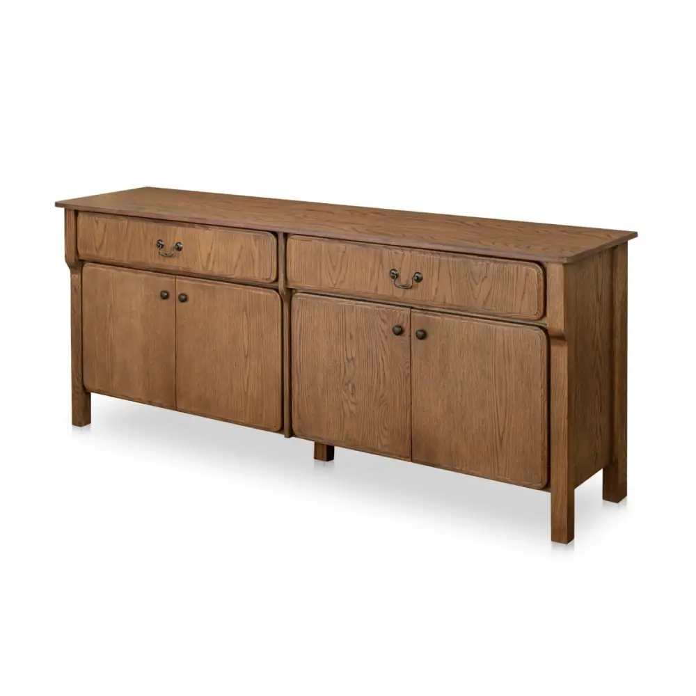 Oak Two-Drawer Four-Door Sideboard