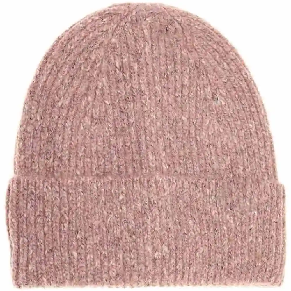Unisex Marled Knit Short Beanie