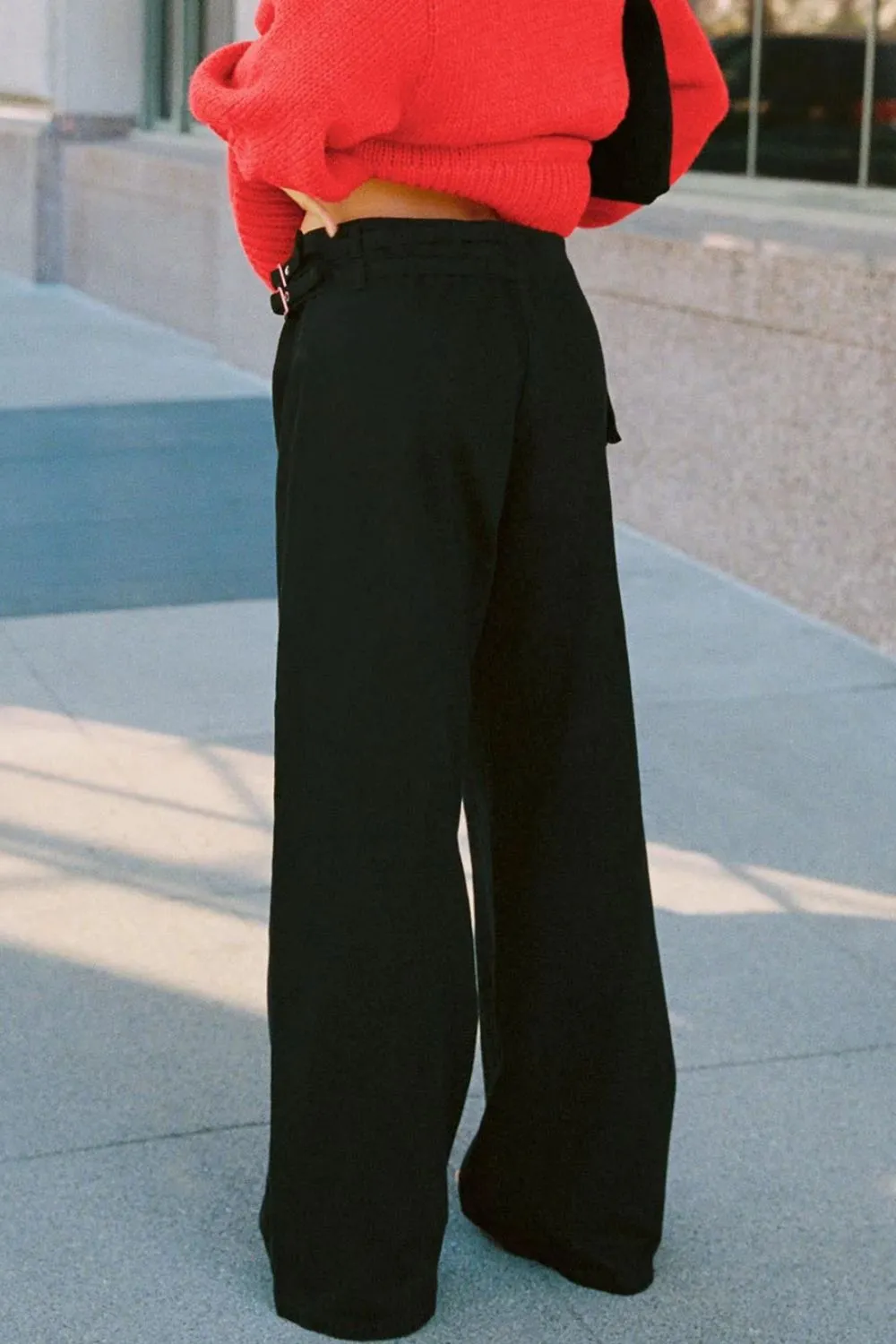 Wide Leg Jeans With Pocket