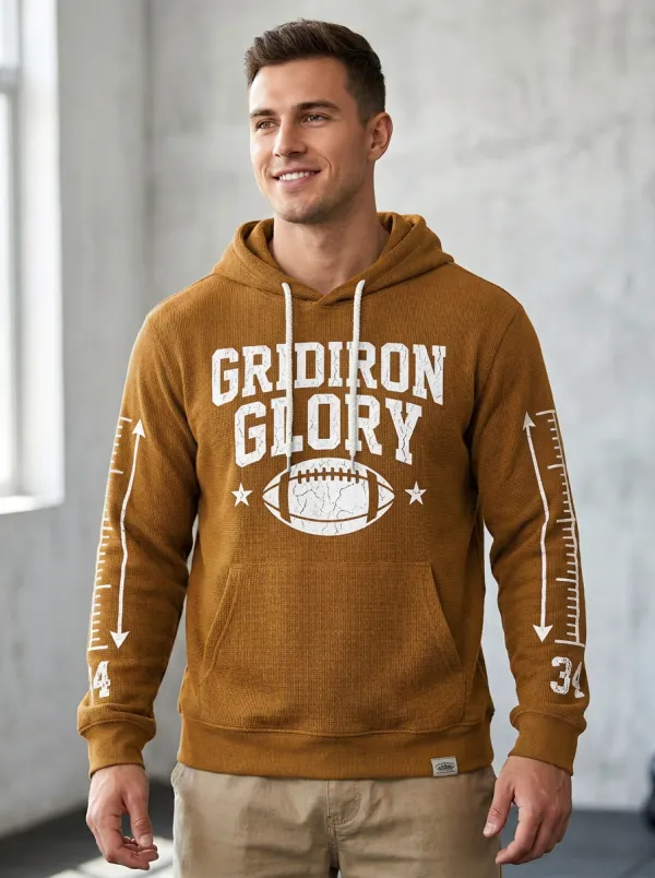 Men's Football Gridiron Glory Ball Hoodie