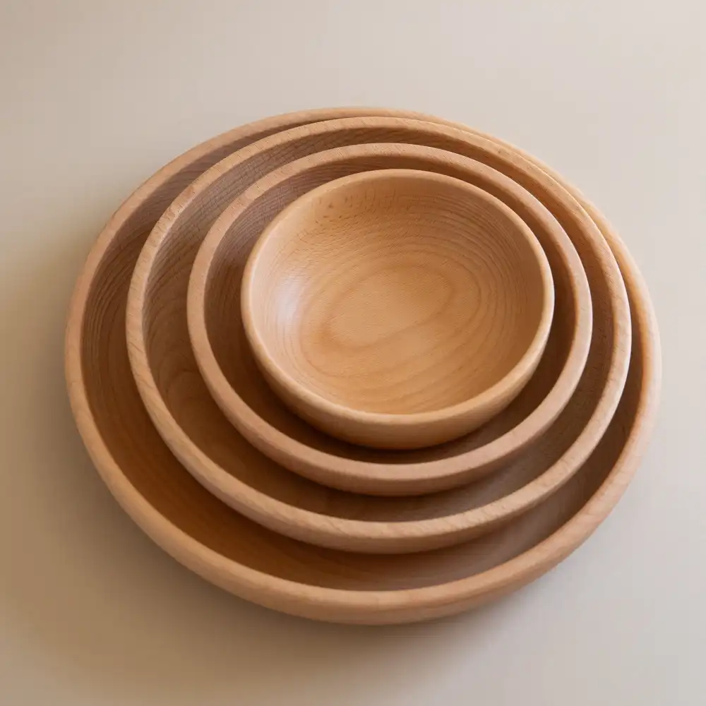 Beech Wood Serving Bowls