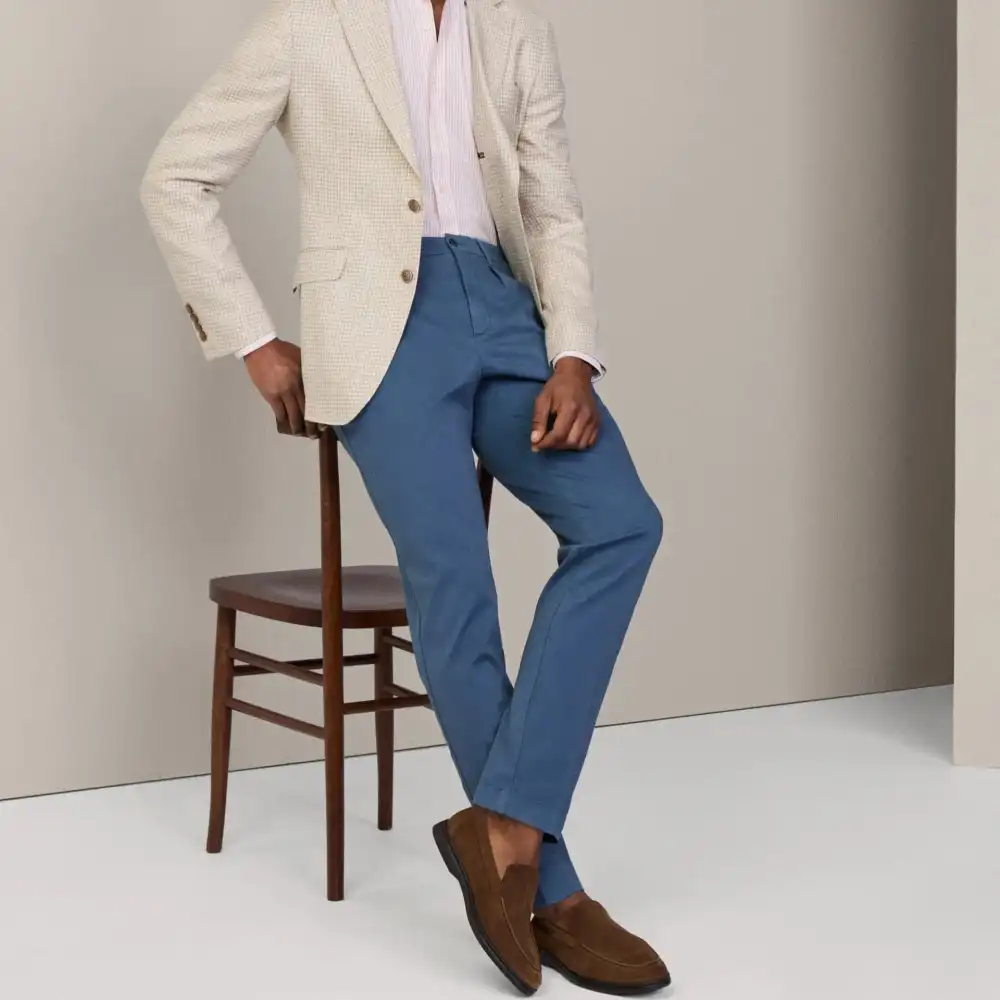 Classic-Fit Twill Trousers