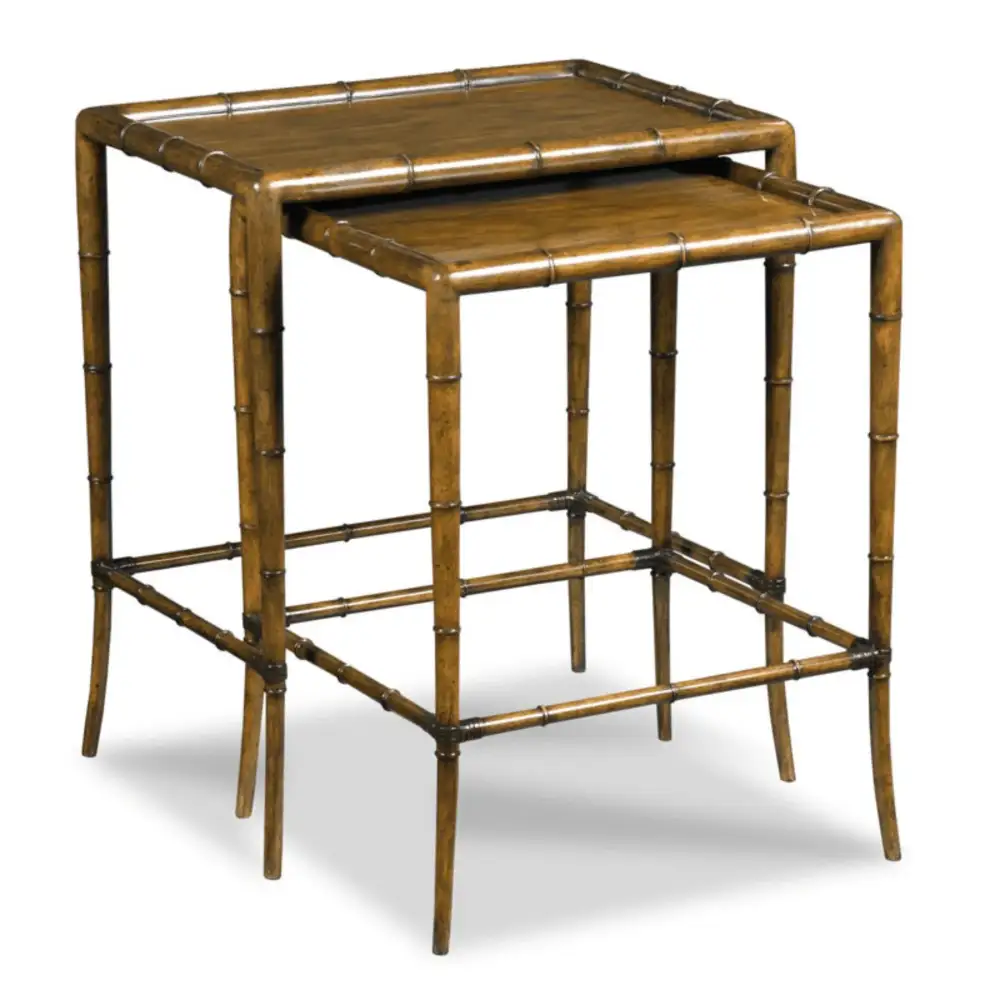 Wood Nesting Side Table