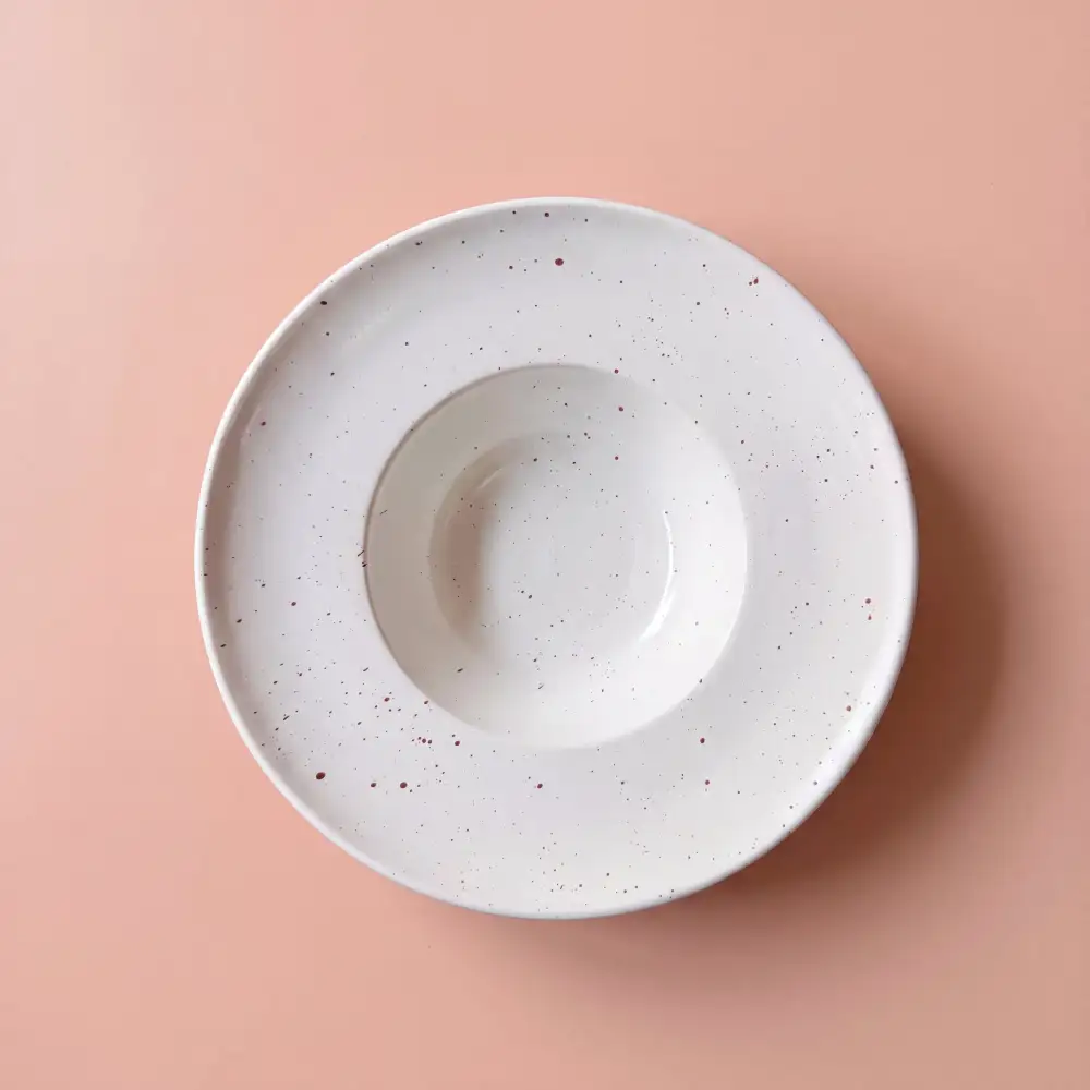 Casual Table Deep Ceramic Pasta Plate