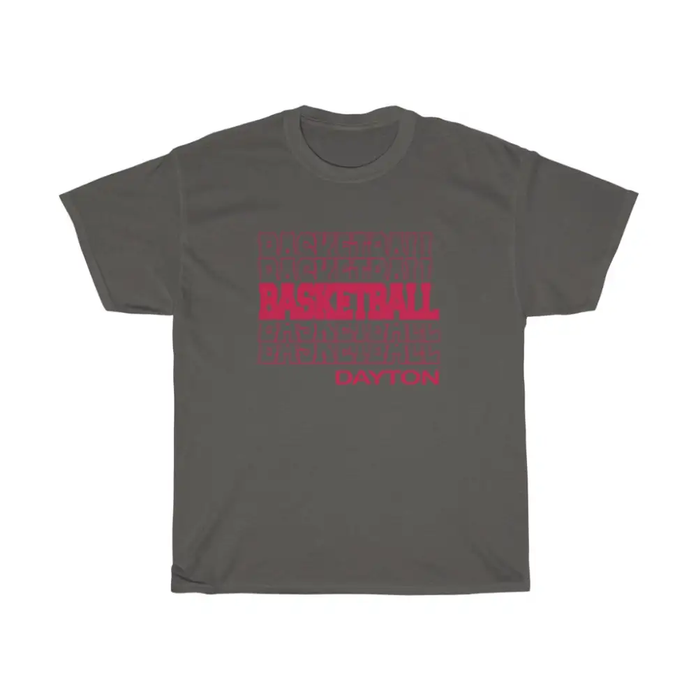 Basketball Dayton in Modern Stacked Lettering