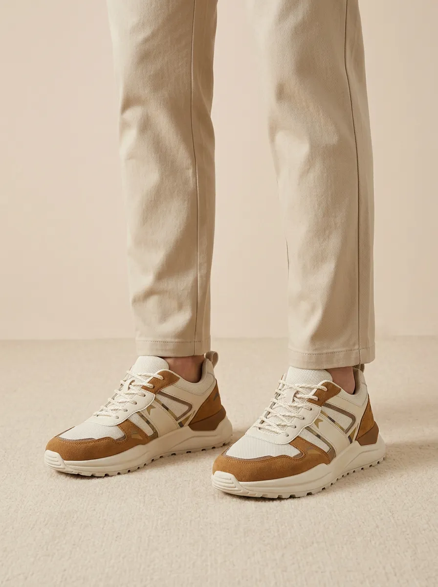 Unisex Casual Suede Camo Print Sneakers