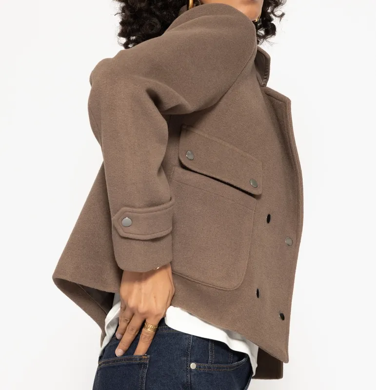 Taupe Collar Everyday Jacket