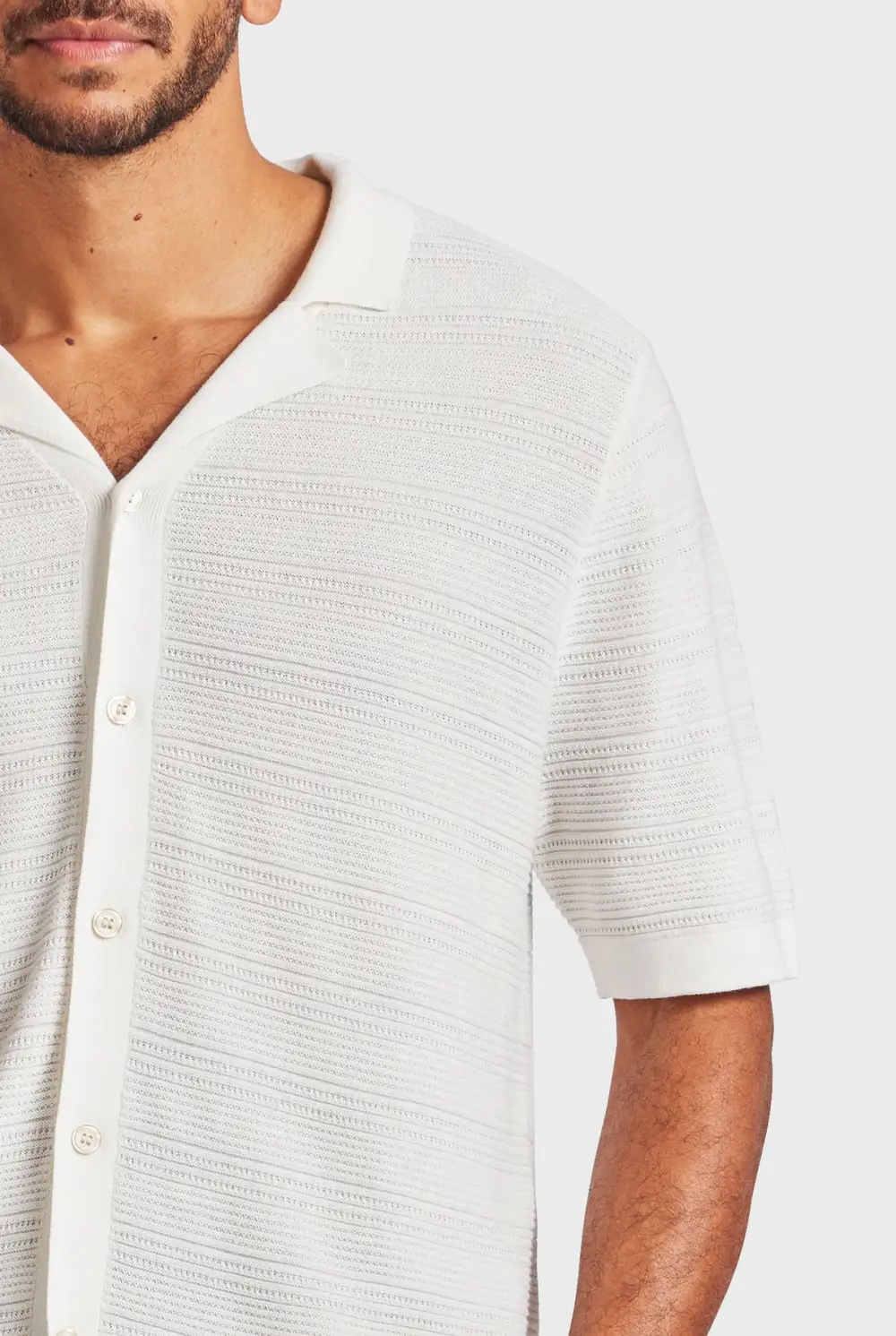 Relaxed Fit Cuban Collar Short Sleeve Shirt