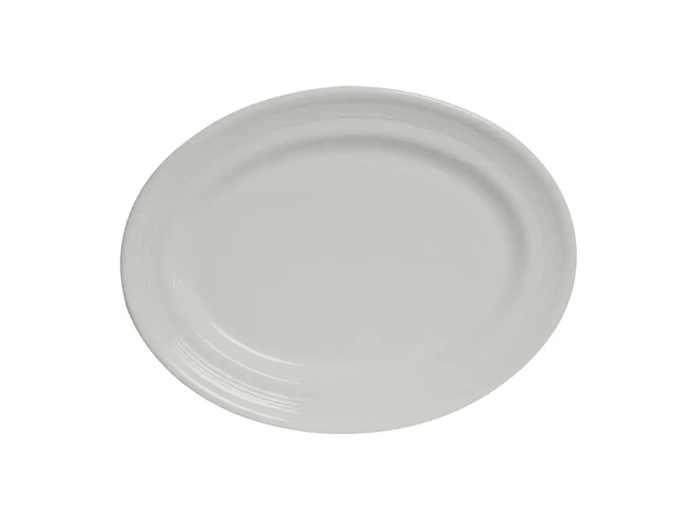 Concentric Pattern Oval Platter