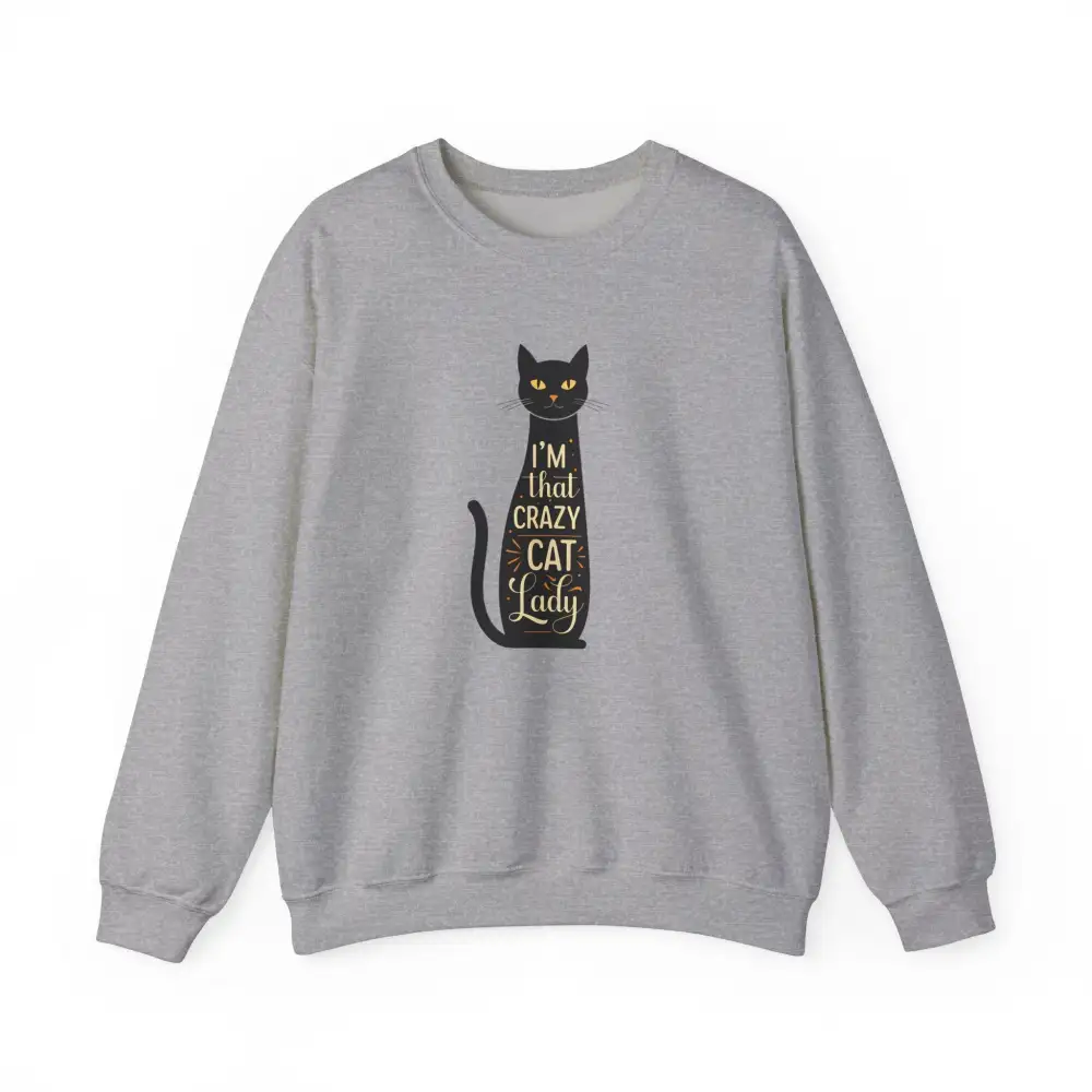 Cat Lady Graphic Crewneck Sweatshirt