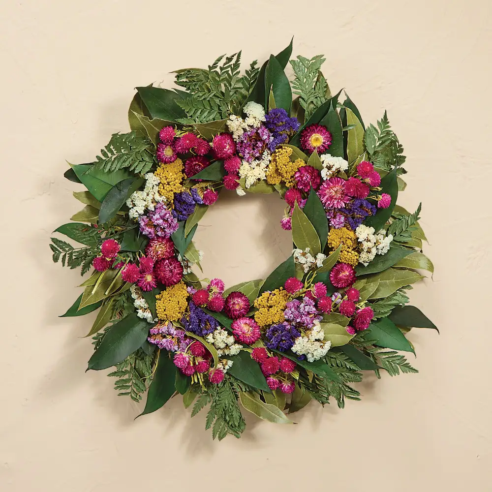 Decorative Strawflower Decorative Wreath
