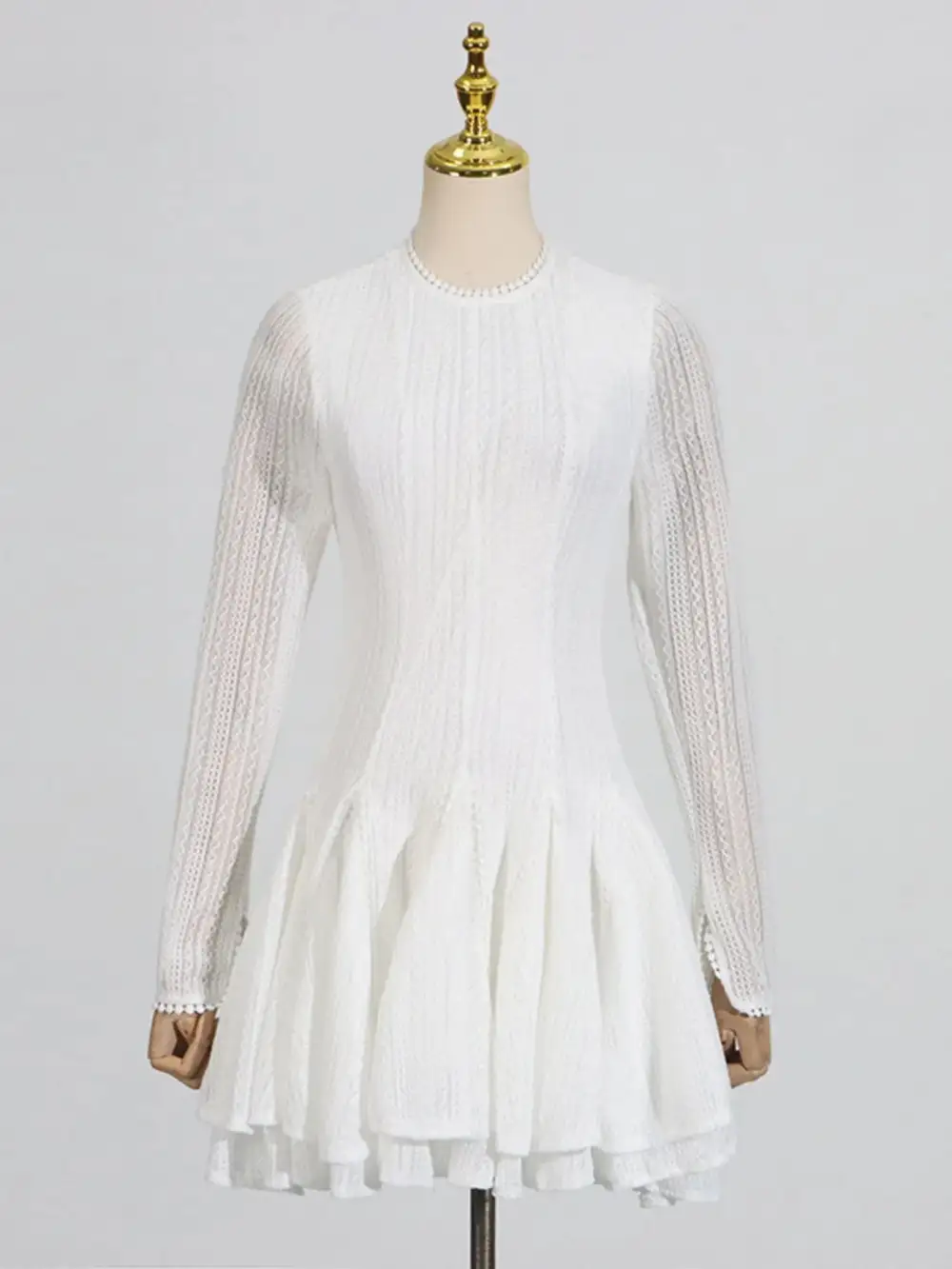 Layered Pretty Round Mini Dress