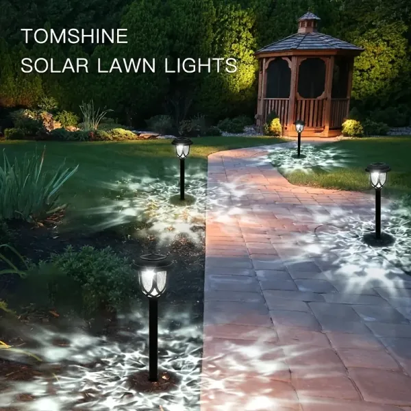 2 Pcs Vintage Solar Garden Stake Light