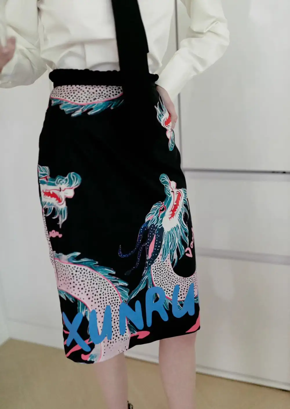 Artful Casual Polyester Skirt