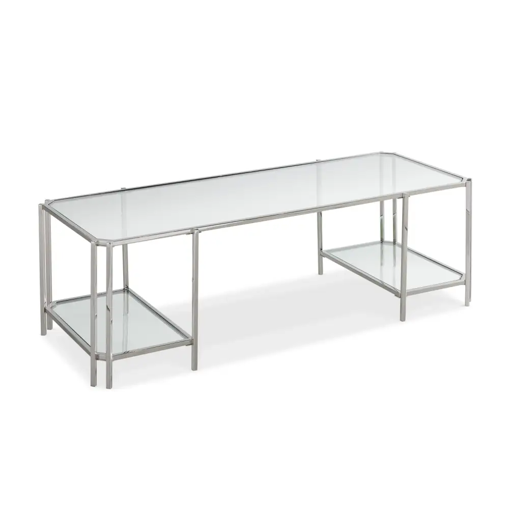 Reflective Glass Coffee Table