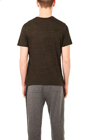 V-Neck Crewneck Cotton T-Shirt