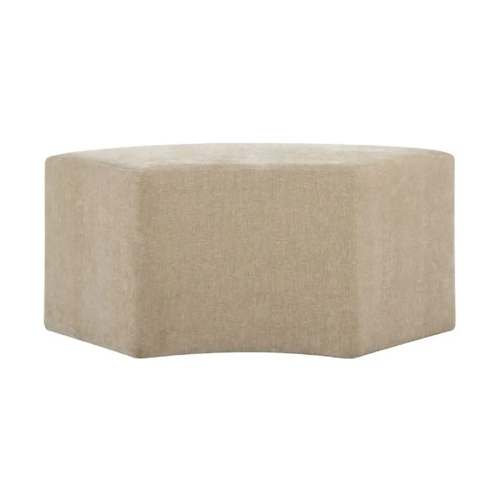 Curved Velvet Accent Bench