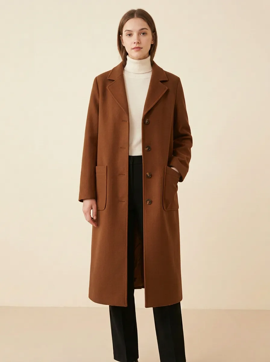 Country Wool-Blend Outerwear Coat