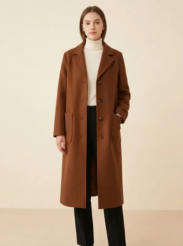 Country Wool-Blend Outerwear Coat