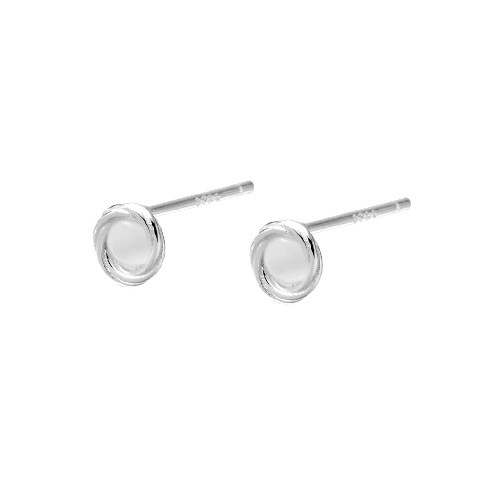 Floating Crystal Stud Earrings