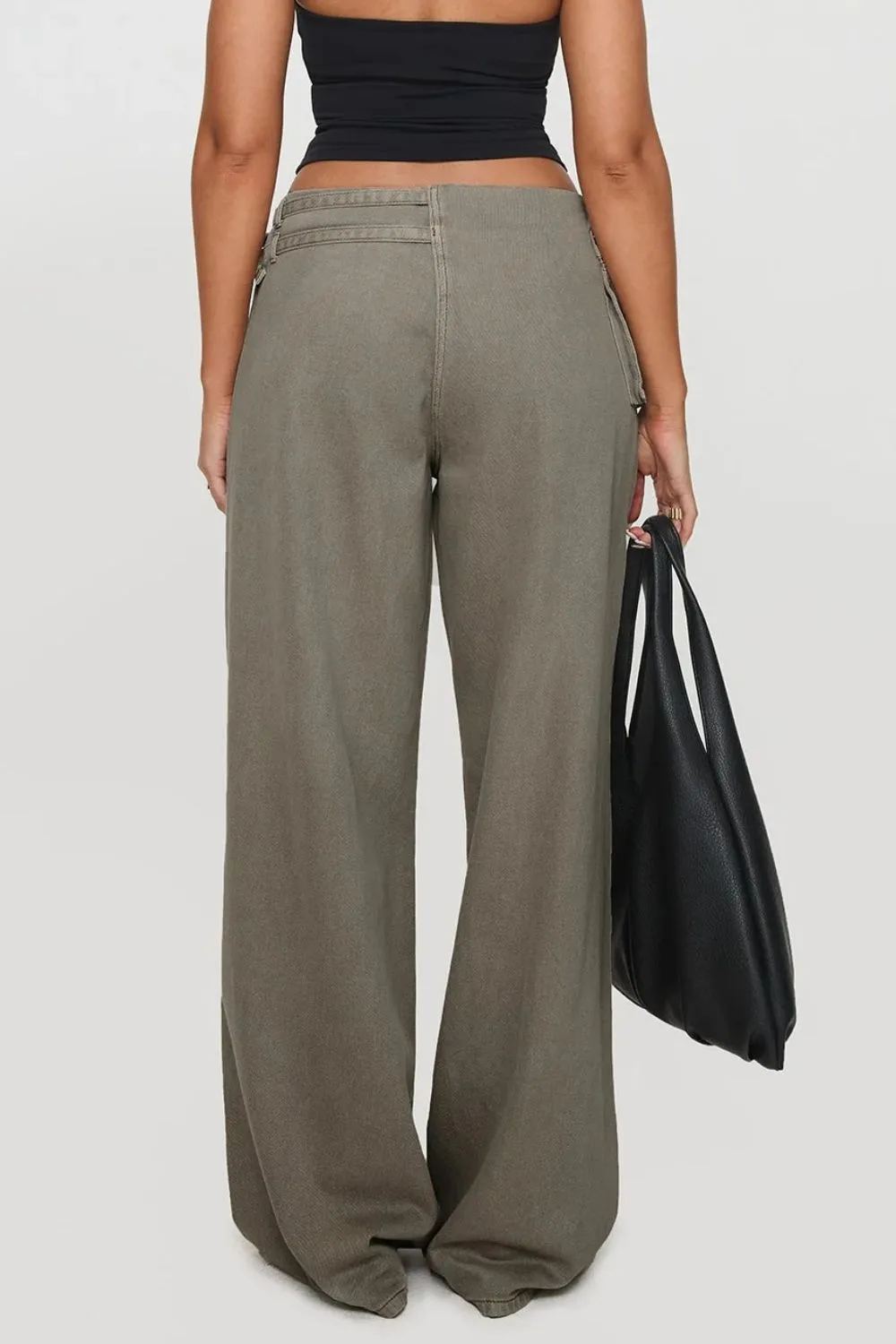 Wide Leg Jeans With Pocket