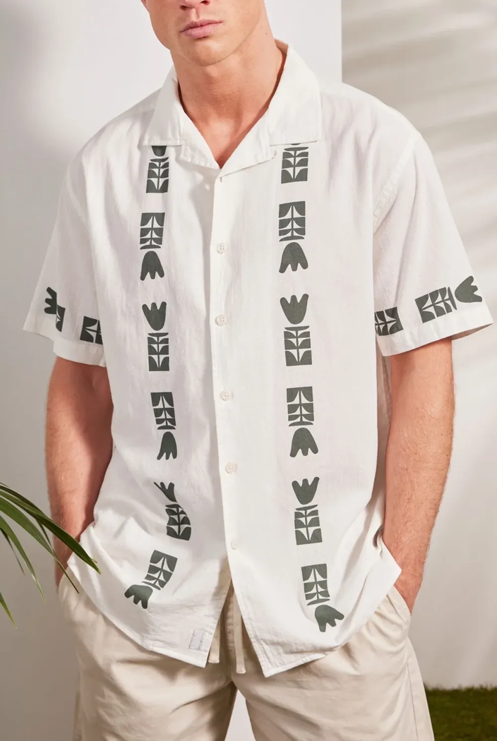 Casual Vacation Camp Collar Short Sleeve Shirt