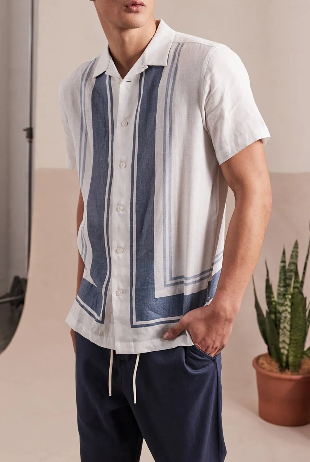 Abstract Art Print Short Sleeve Shirt
