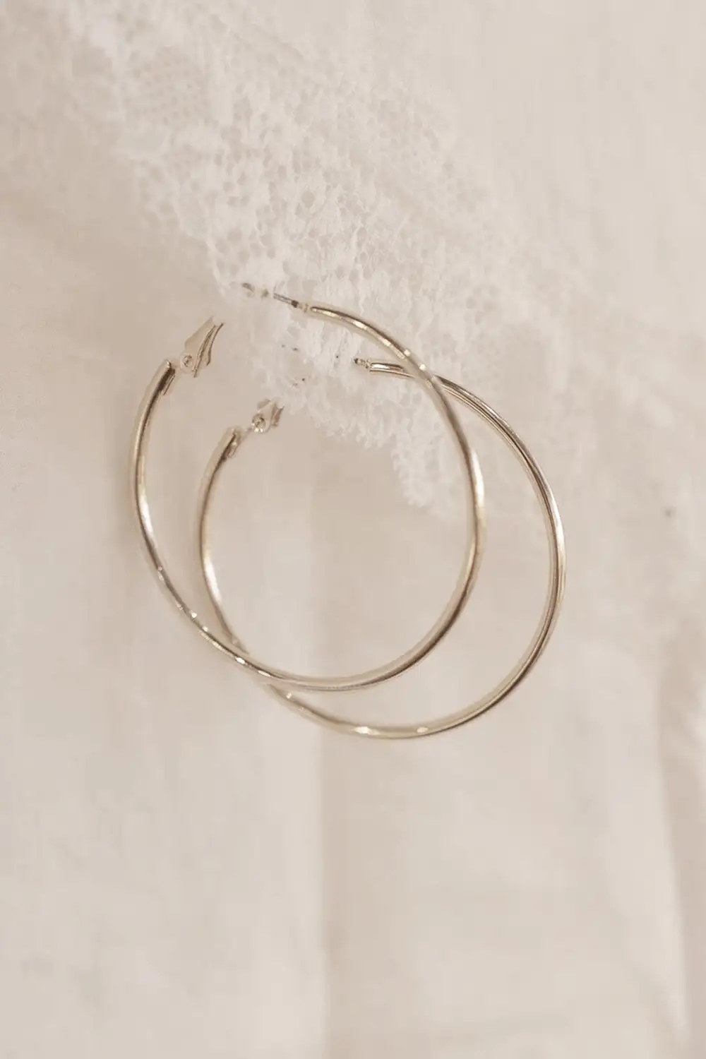 Polished Gold Hoop Earrings
