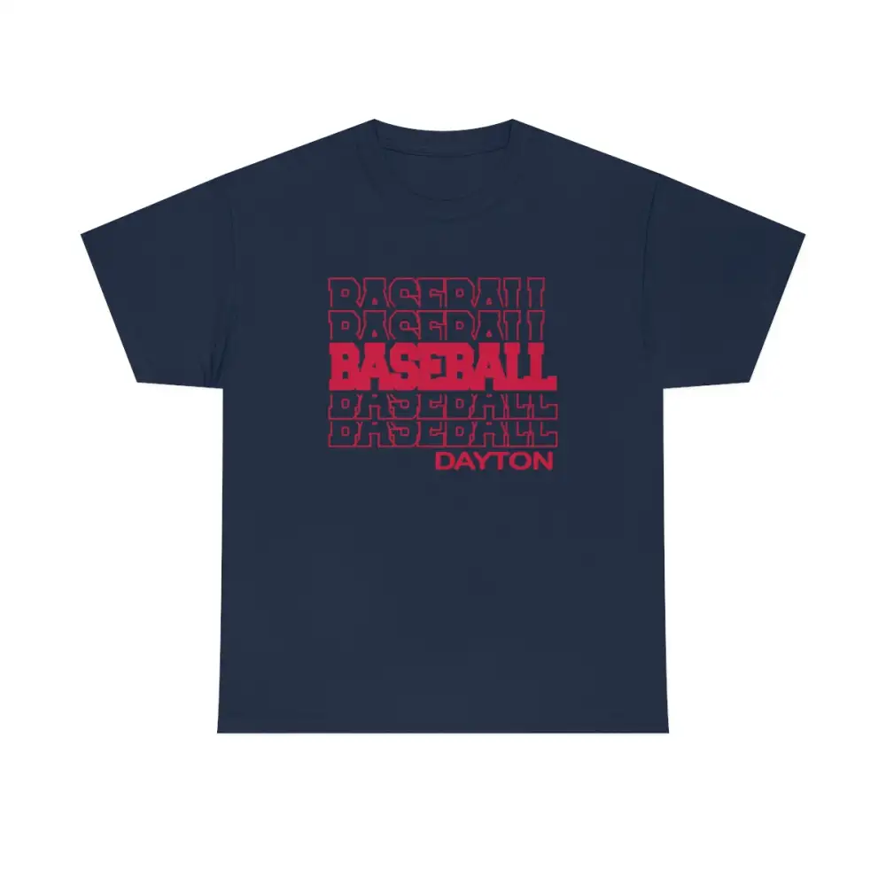 Baseball Dayton in Modern Stacked Lettering