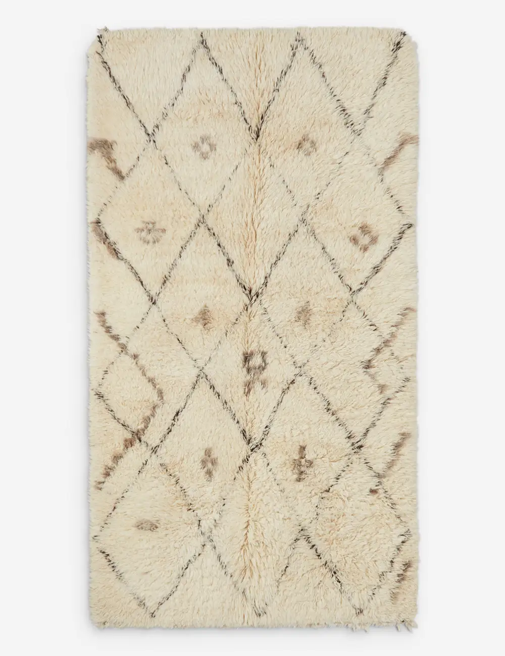 Rich Moroccan Inspired Hand Knotted Wool Area Rug