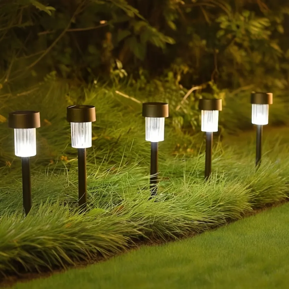 2 Pcs Minimalist Solar Garden Light