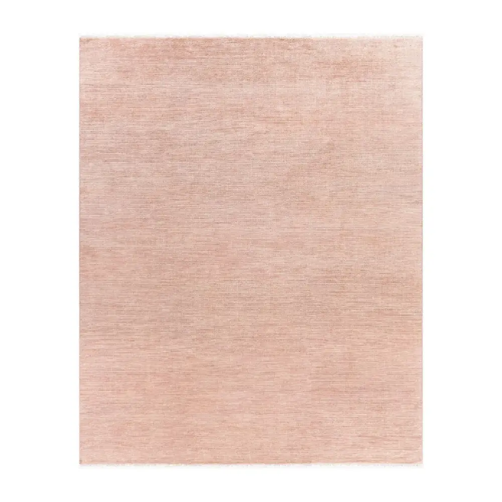 Hand-Knotted Wool Fringed Carpet