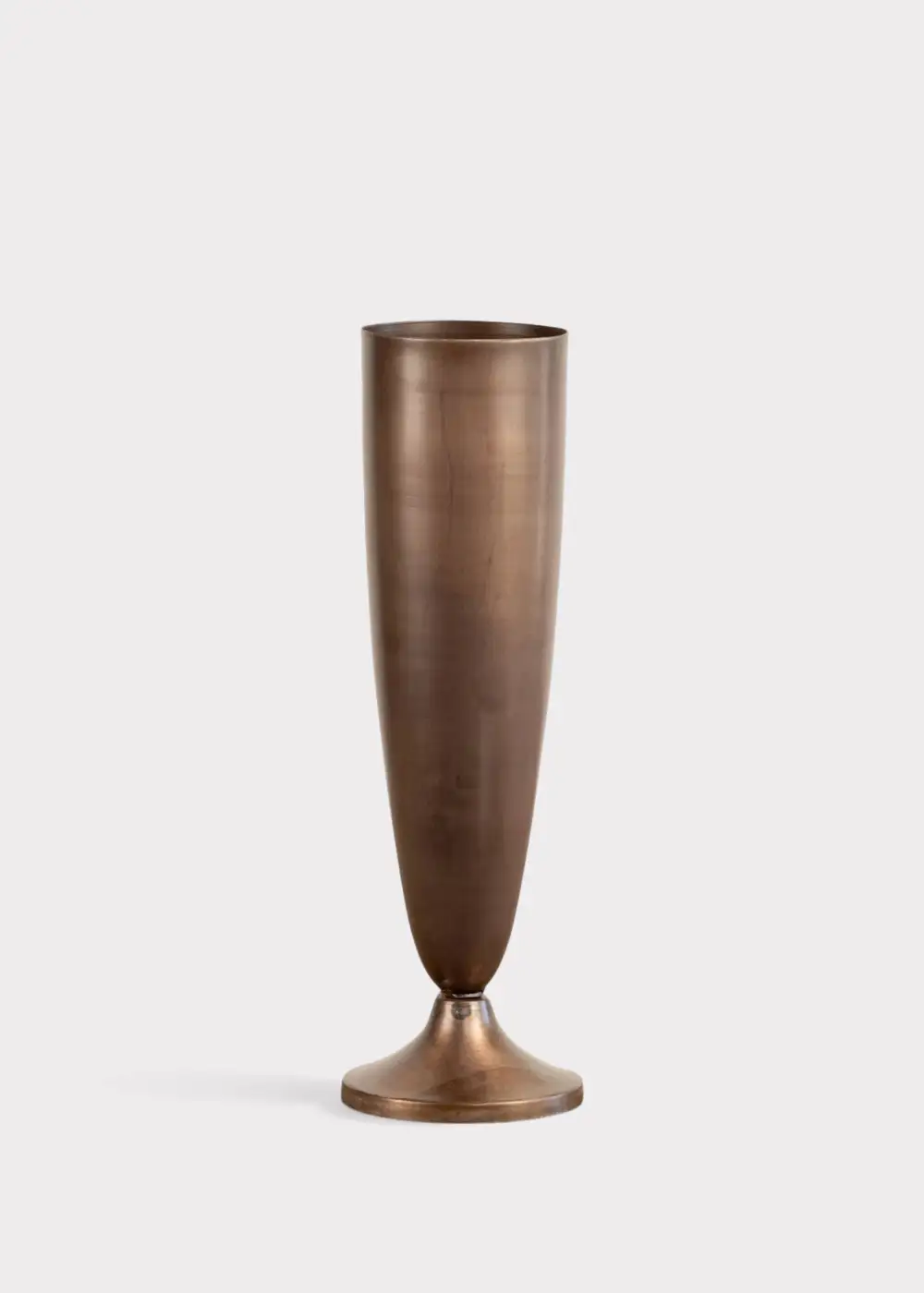 Tall Metal Accent Vase