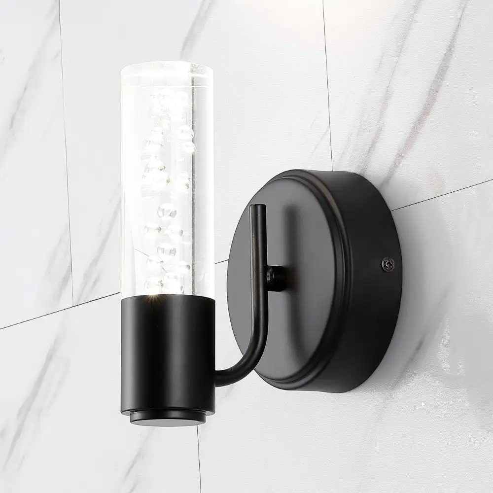 Single-Light Minimalist Modern Bubble Acrylic/iron Integrated LED Vanity Light
