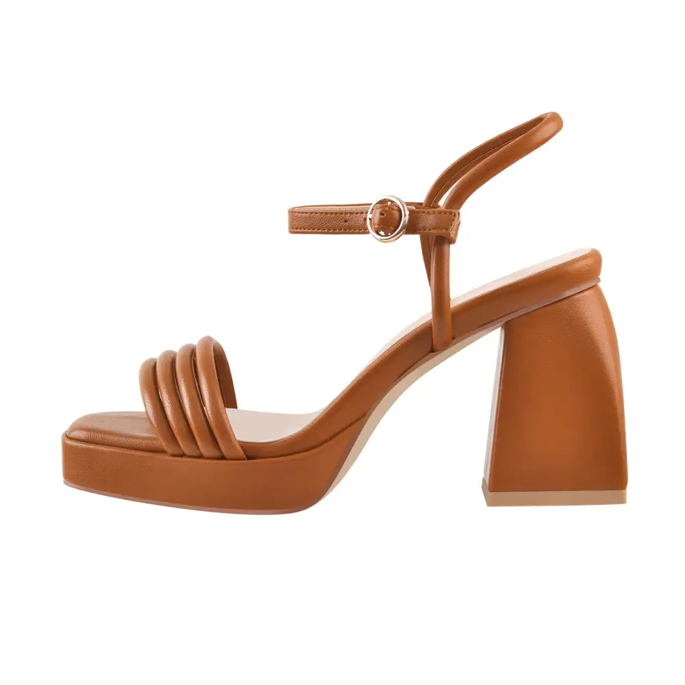 Platform Design Heel Ankle Strap Sandals