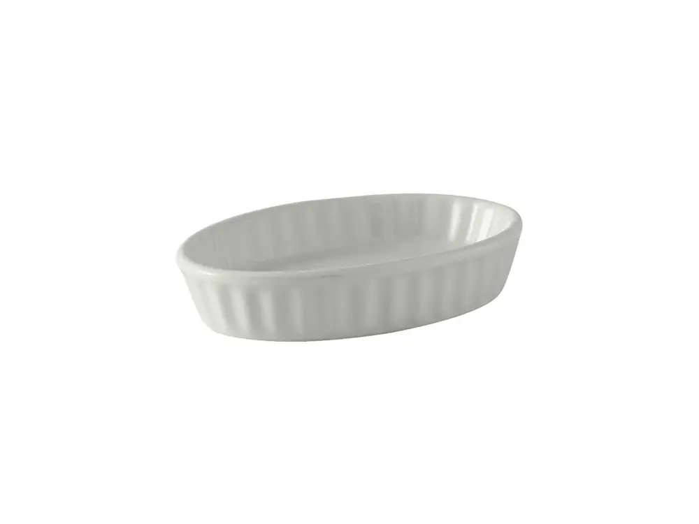 Oval Fluted Souffle Dish