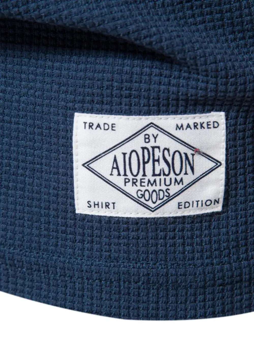 Waffle Knit Short Sleeve Crew Neck Tee