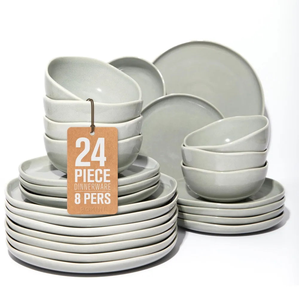 Sculpted Wavy Rim Dinnerware Set